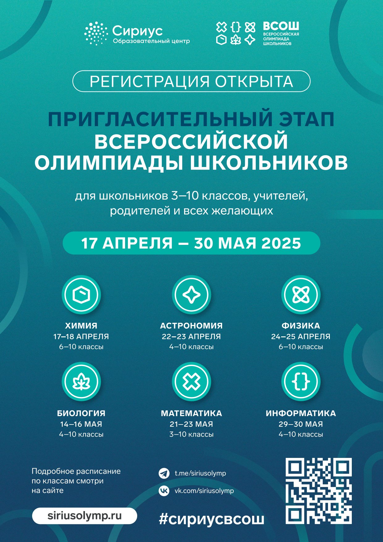 Пригласительный этап Всероссийской Олимпиады Школьников.