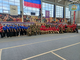 Отряд юнармии «Монолит» МБОУ «СОШ №55» принял участие в соревнованиях по «армейскому тактико-стрелковому многоборью».