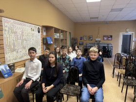 11 апреля обучающиеся 7В класса посетили библиотеку им. В.М. Башунова.